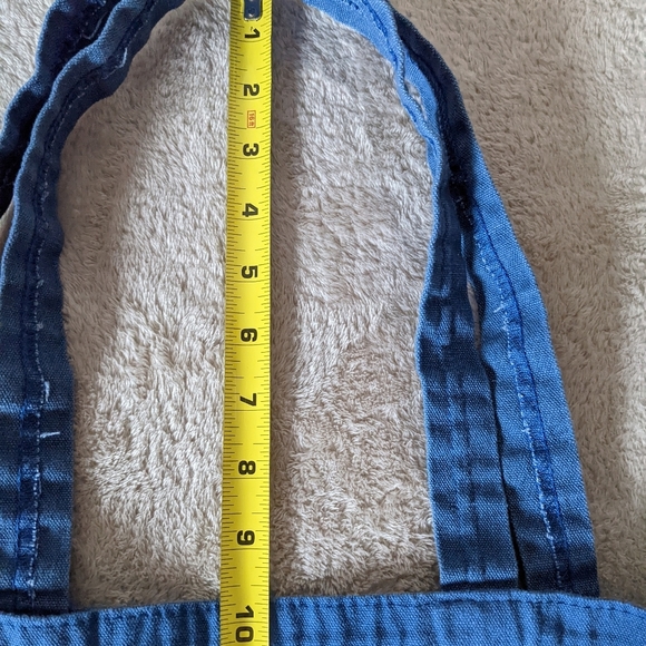 Blue Cotton Graphic Tote Bag - Picture 8 of 11